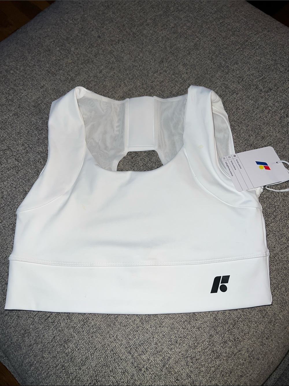 Forme Power Bra NWT White Sports Bra Top - XL
